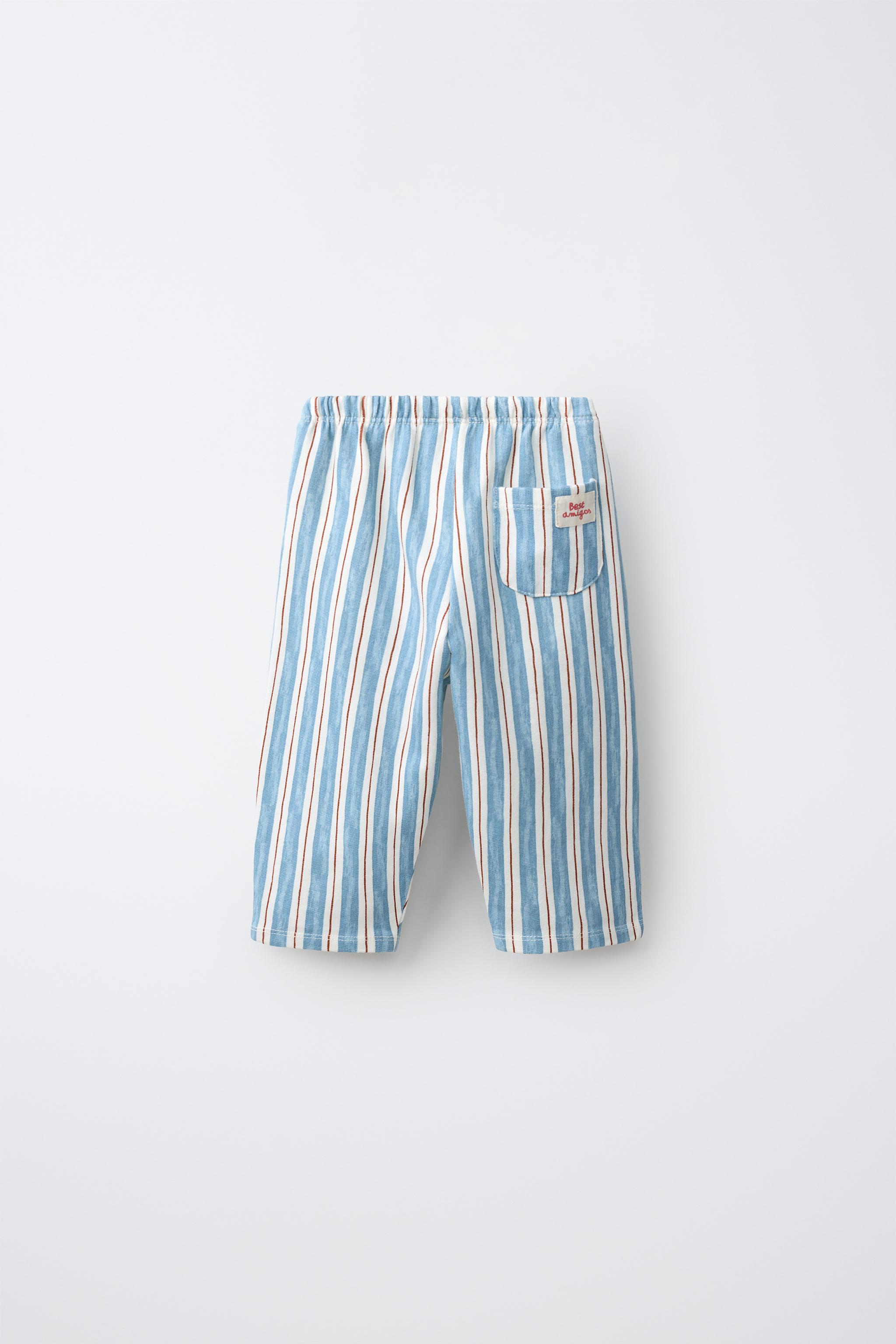 STRIPED PRINT TROUSERS